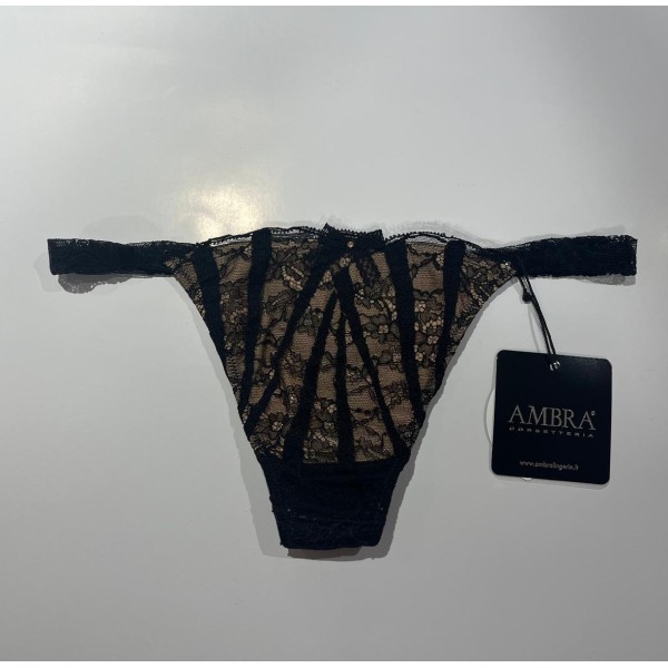 BLACK SWAN / STRING EN DENTELLE NOIRE