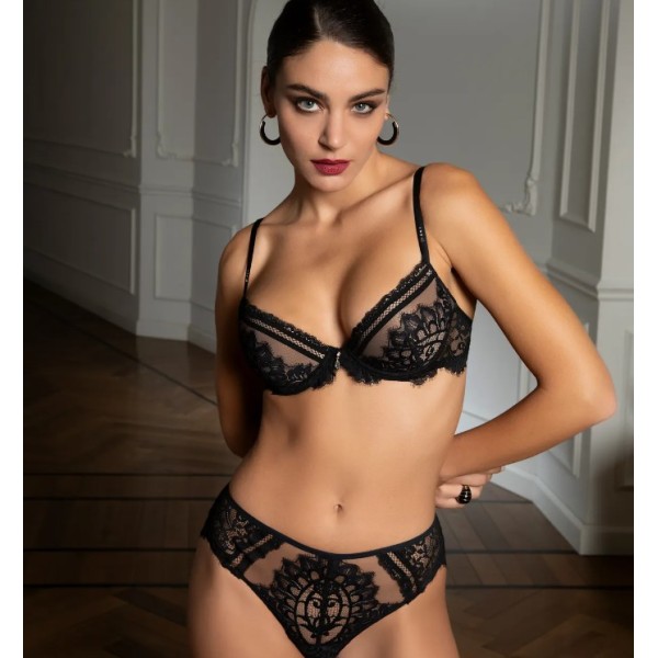 DESIRS DE VENISE / SOUTIEN-GORGE COQUES NOIR