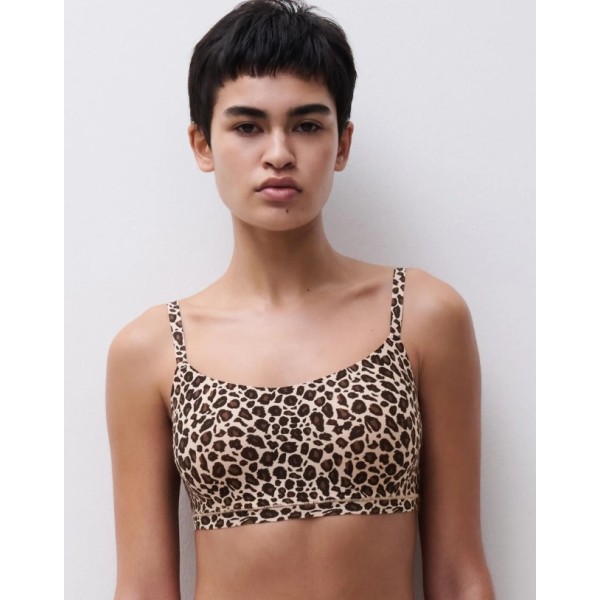SOFTSTRETCH / BRALETTE AVEC COQUES LEOPARD