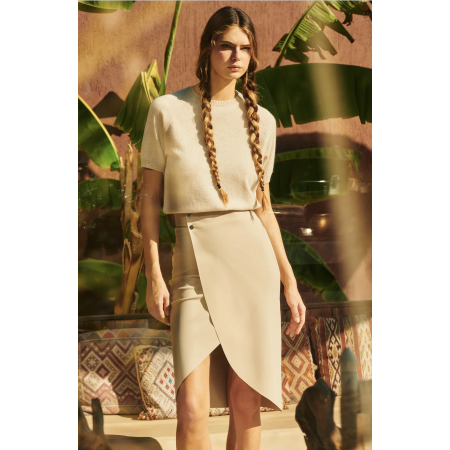 YONHA / JUPE TULIPE SABLE