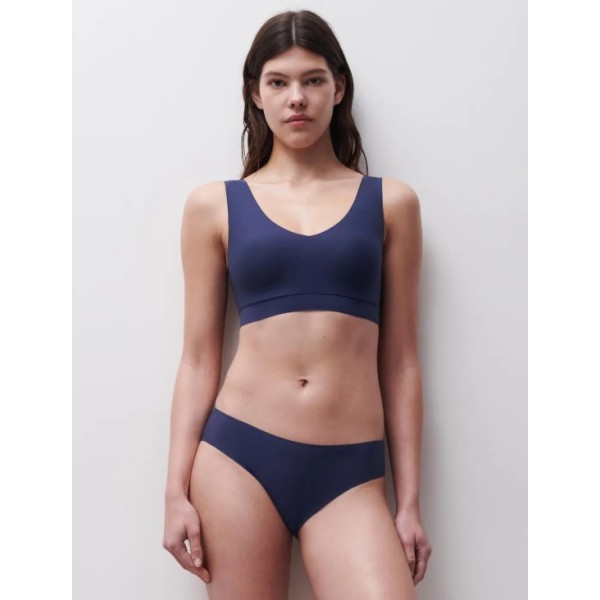 SOFTSTRETCH / BRALETTE BRETELLES LARGES AVEC COQUES BLEU OUTREMER