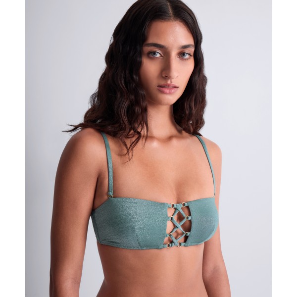 SUMMER GLOW / HAUT DE MAILLOT BANDEAU AQUA